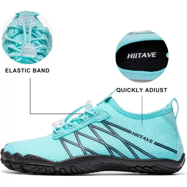 hiitave Womens Water Shoes Quick Dry Barefoot for Swim Diving Surf Aqua Sports Pool Beach Walking Yoga