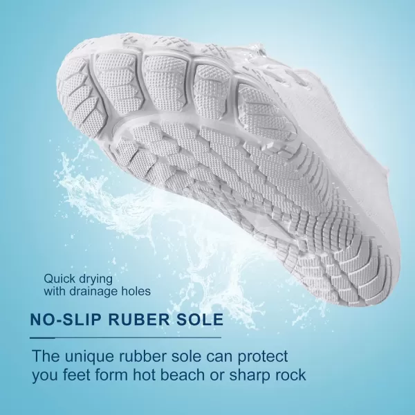 hiitave Womens Water Shoes Quick Dry Barefoot for Swim Diving Surf Aqua Sports Pool Beach Walking Yoga