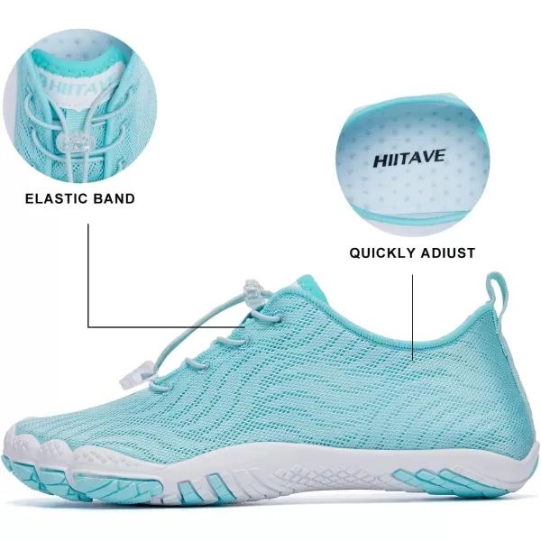 hiitave Womens Water Shoes Quick Dry Barefoot for Swim Diving Surf Aqua Sports Pool Beach Walking Yoga
