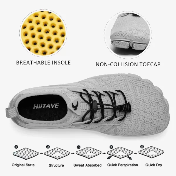 hiitave Womens Water Shoes Quick Dry Barefoot for Swim Diving Surf Aqua Sports Pool Beach Walking Yoga