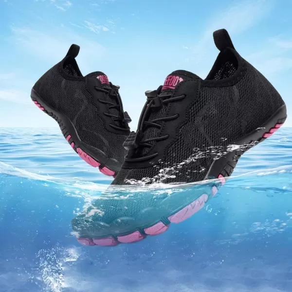 hiitave Womens Water Shoes Quick Dry Barefoot for Swim Diving Surf Aqua Sports Pool Beach Walking Yoga