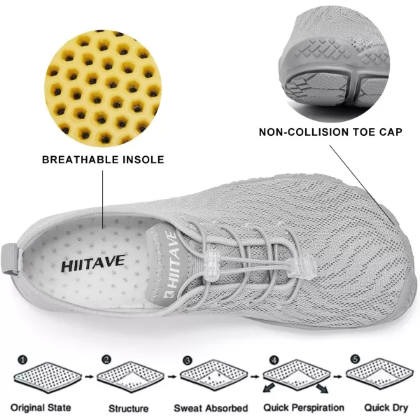 hiitave Womens Water Shoes Quick Dry Barefoot for Swim Diving Surf Aqua Sports Pool Beach Walking Yoga
