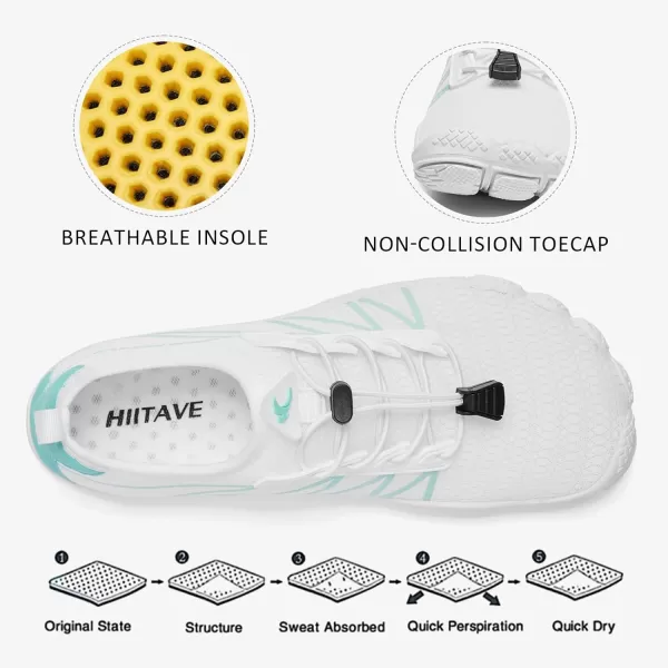 hiitave Womens Water Shoes Quick Dry Barefoot for Swim Diving Surf Aqua Sports Pool Beach Walking Yoga