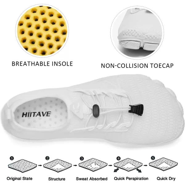 hiitave Womens Water Shoes Quick Dry Barefoot for Swim Diving Surf Aqua Sports Pool Beach Walking Yoga
