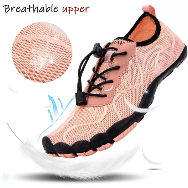hiitave Womens Water Shoes Quick Dry Barefoot for Swim Diving Surf Aqua Sports Pool Beach Walking Yoga