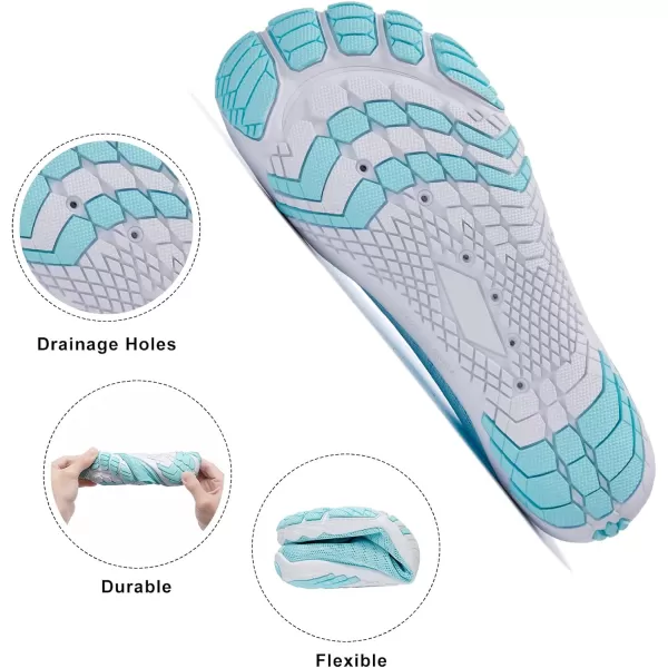 hiitave Womens Water Shoes Quick Dry Barefoot for Swim Diving Surf Aqua Sports Pool Beach Walking Yoga