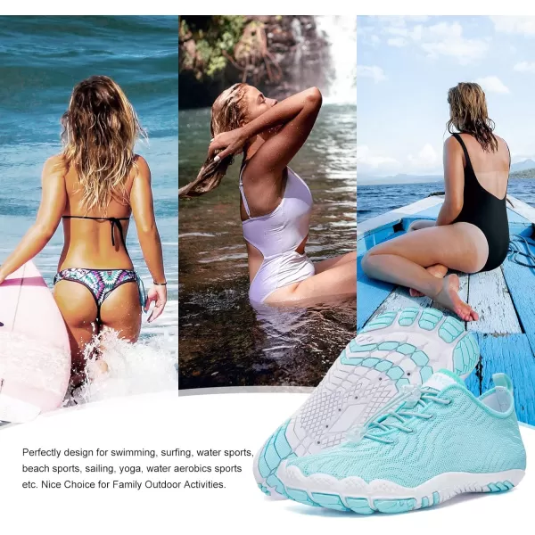 hiitave Womens Water Shoes Quick Dry Barefoot for Swim Diving Surf Aqua Sports Pool Beach Walking Yoga