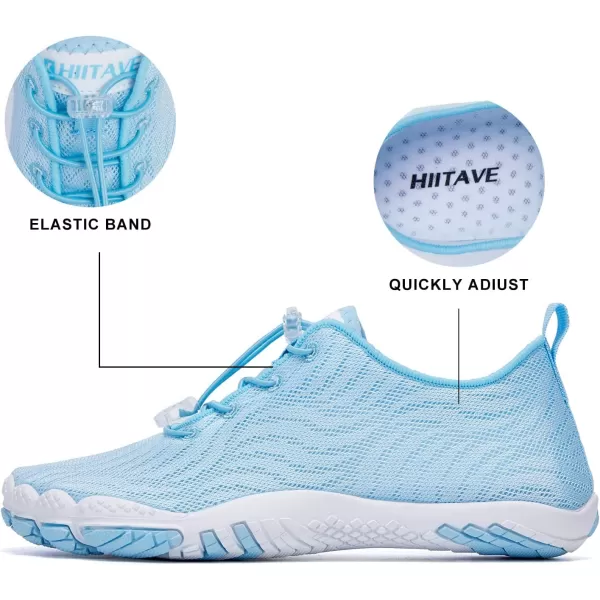hiitave Womens Water Shoes Quick Dry Barefoot for Swim Diving Surf Aqua Sports Pool Beach Walking Yoga