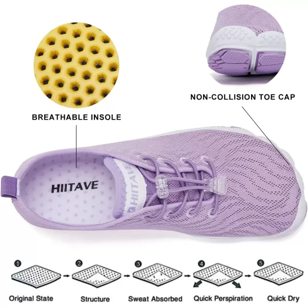 hiitave Womens Water Shoes Quick Dry Barefoot for Swim Diving Surf Aqua Sports Pool Beach Walking Yoga