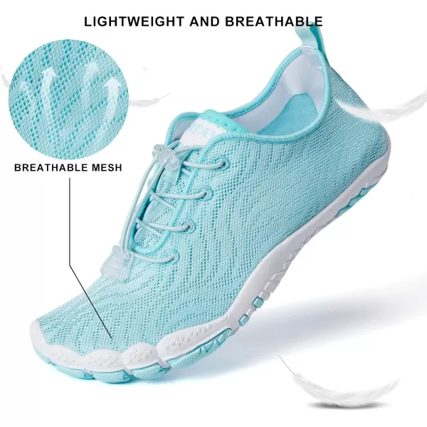 hiitave Womens Water Shoes Quick Dry Barefoot for Swim Diving Surf Aqua Sports Pool Beach Walking Yoga