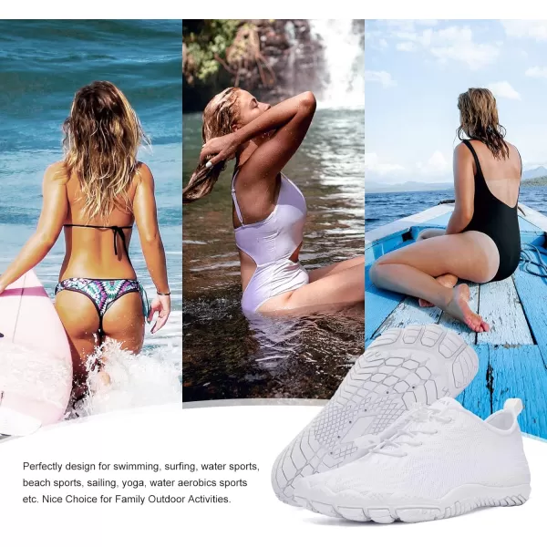 hiitave Womens Water Shoes Quick Dry Barefoot for Swim Diving Surf Aqua Sports Pool Beach Walking Yoga