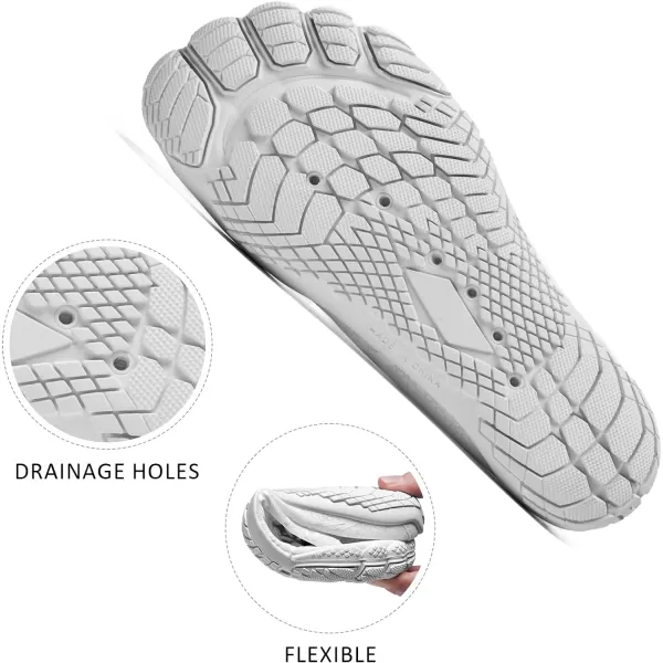 hiitave Womens Water Shoes Quick Dry Barefoot for Swim Diving Surf Aqua Sports Pool Beach Walking Yoga