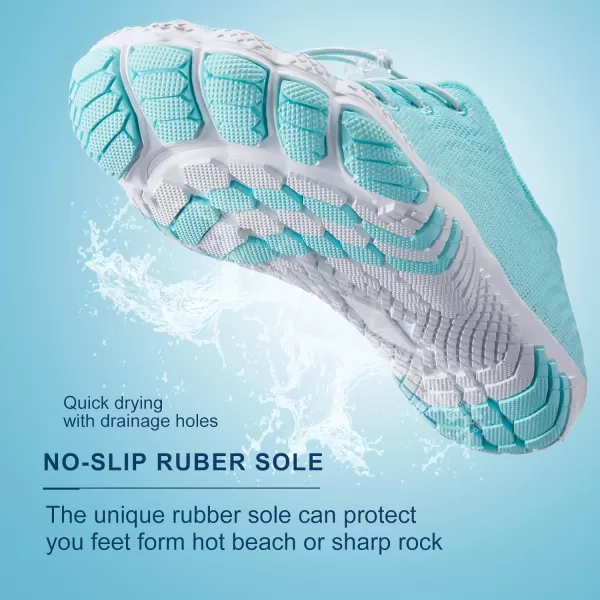 hiitave Womens Water Shoes Quick Dry Barefoot for Swim Diving Surf Aqua Sports Pool Beach Walking Yoga