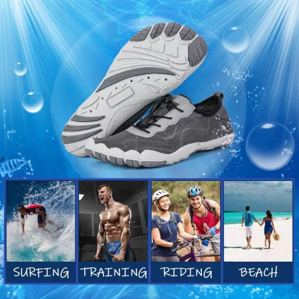 hiitave Womens Water Shoes Quick Dry Barefoot for Swim Diving Surf Aqua Sports Pool Beach Walking Yoga