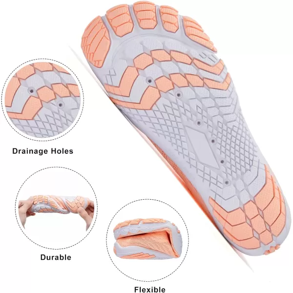 hiitave Womens Water Shoes Quick Dry Barefoot for Swim Diving Surf Aqua Sports Pool Beach Walking Yoga