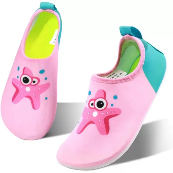 HIITAVE Kids Water Shoes Non-Slip Beach Swim Barefoot Quick Dry Aqua Pool Socks for Boys &amp; Girls Toddler