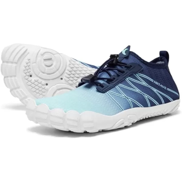 HIITAVE Water Shoes Non Slip Aqua Shoes Barefoot Quick Dry Lightweight with Beach River Swim Pool for Men Women Gradient Color…