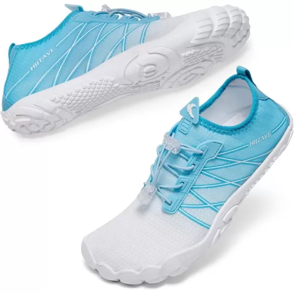 HIITAVE Water Shoes Non Slip Aqua Shoes Barefoot Quick Dry Lightweight with Beach River Swim Pool for Men Women Gradient Color…