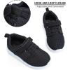 imageHIITAVE ToddlerLittle Kid Boys Girls Shoes RunningWalking Sports SneakersBlackWhite