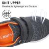 imageHIITAVE ToddlerLittle Kid Boys Girls Shoes RunningWalking Sports SneakersDark GrayOrange