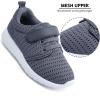 imageHIITAVE ToddlerLittle Kid Boys Girls Shoes RunningWalking Sports SneakersDrak GreyWhite