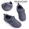 imageHIITAVE ToddlerLittle Kid Boys Girls Shoes RunningWalking Sports SneakersDrak GreyWhite