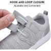 imageHIITAVE ToddlerLittle Kid Boys Girls Shoes RunningWalking Sports SneakersLight Gray