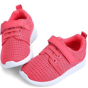 imageHIITAVE ToddlerLittle Kid Boys Girls Shoes RunningWalking Sports SneakersHot Pink