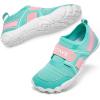 imageHIITAVE Boys ampamp Girls Water Shoes Quick Drying Sports Aqua Athletic Sneakers Lightweight Sport ShoesLittle KidBig KidPinkCyan
