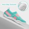 imageHIITAVE Boys ampamp Girls Water Shoes Quick Drying Sports Aqua Athletic Sneakers Lightweight Sport ShoesLittle KidBig KidPinkCyan