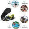imageHIITAVE Kids Water Shoes NonSlip Beach Swim Barefoot Quick Dry Aqua Pool Socks for Boys ampamp Girls ToddlerBlackDinosaur