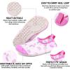 imageHIITAVE Kids Water Shoes NonSlip Beach Swim Barefoot Quick Dry Aqua Pool Socks for Boys ampamp Girls ToddlerPink UnicornRainbow
