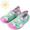 imageHIITAVE Kids Water Shoes NonSlip Beach Swim Barefoot Quick Dry Aqua Pool Socks for Boys ampamp Girls ToddlerPinkUnicorn