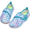 imageHIITAVE Kids Water Shoes NonSlip Beach Swim Barefoot Quick Dry Aqua Pool Socks for Boys ampamp Girls ToddlerTp AquaMermaid Scales