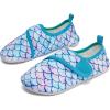 imageHIITAVE Kids Water Shoes NonSlip Beach Swim Barefoot Quick Dry Aqua Pool Socks for Boys ampamp Girls ToddlerTp AquaMermaid Scales