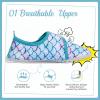 imageHIITAVE Kids Water Shoes NonSlip Beach Swim Barefoot Quick Dry Aqua Pool Socks for Boys ampamp Girls ToddlerTp AquaMermaid Scales