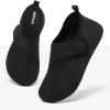 imageHIITAVE Kids Water Shoes NonSlip Beach Swim Barefoot Quick Dry Aqua Pool Socks for Boys ampamp Girls ToddlerTpallBlack