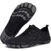 imageHIITAVE Men Barefoot Water Shoes Beach Aqua Socks Quick Dry for Outdoor Sport Hiking Swiming SurfingBlack
