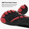 imageHIITAVE Men Barefoot Water Shoes Beach Aqua Socks Quick Dry for Outdoor Sport Hiking Swiming SurfingBlackRed