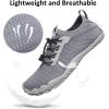 imageHIITAVE Men Barefoot Water Shoes Beach Aqua Socks Quick Dry for Outdoor Sport Hiking Swiming SurfingDark Gray