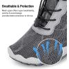 imageHIITAVE Men Barefoot Water Shoes Beach Aqua Socks Quick Dry for Outdoor Sport Hiking Swiming SurfingGrey