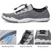imageHIITAVE Men Barefoot Water Shoes Beach Aqua Socks Quick Dry for Outdoor Sport Hiking Swiming SurfingGrey