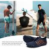 imageHIITAVE Men Barefoot Water Shoes Beach Aqua Socks Quick Dry for Outdoor Sport Hiking Swiming SurfingNavy Orange
