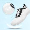 imageHIITAVE Men Barefoot Water Shoes Beach Aqua Socks Quick Dry for Outdoor Sport Hiking Swiming SurfingWhiteBlack