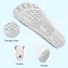 imageHIITAVE Men Barefoot Water Shoes Beach Aqua Socks Quick Dry for Outdoor Sport Hiking Swiming SurfingWhiteBlack