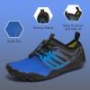 imageHIITAVE Water Shoes Barefoot Quick Dry Non Slip Aqua Shoes Breathable with Beach River Swim Pool for Men Women Gradient Color