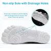 imageHIITAVE Water Shoes Non Slip Aqua Shoes Barefoot Quick Dry Lightweight with Beach River Swim Pool for Men Women Gradient ColorWhiteCocoa