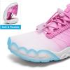 imageHIITAVE Water Shoes Non Slip Aqua Shoes Barefoot Quick Dry Lightweight with Beach River Swim Pool for Men Women Gradient ColorWhiteFushia