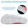 imageHIITAVE Water Shoes Non Slip Aqua Shoes Barefoot Quick Dry Lightweight with Beach River Swim Pool for Men Women Gradient ColorWhiteWatermelon Red