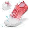 imageHIITAVE Water Shoes Non Slip Aqua Shoes Barefoot Quick Dry Lightweight with Beach River Swim Pool for Men Women Gradient ColorWhiteWatermelon Red